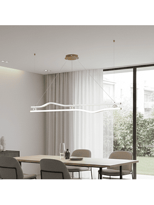 Lampara Led Colgante 22W en Forma de Triangulo