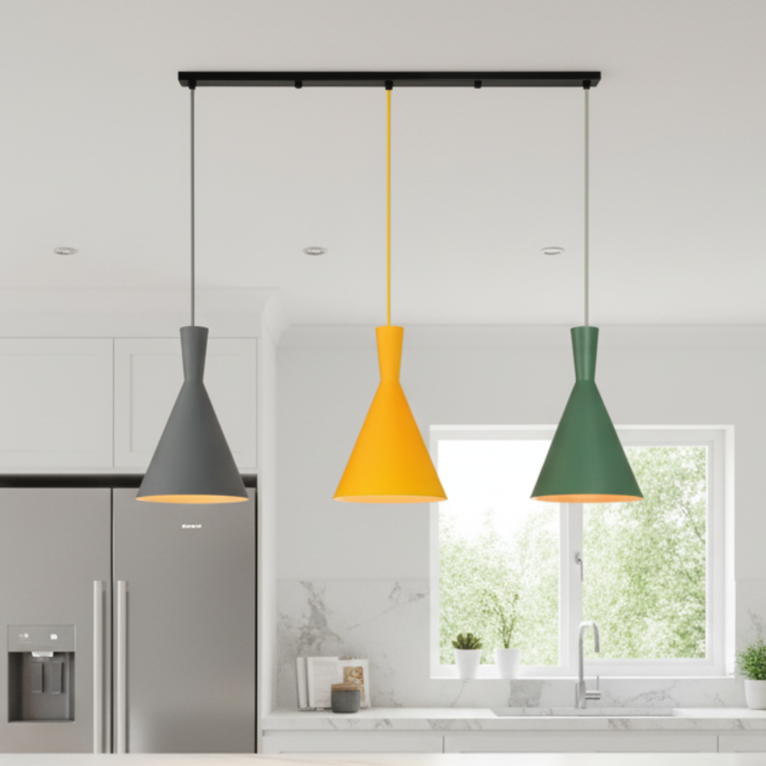 Lámpara Colgante de Colores   1