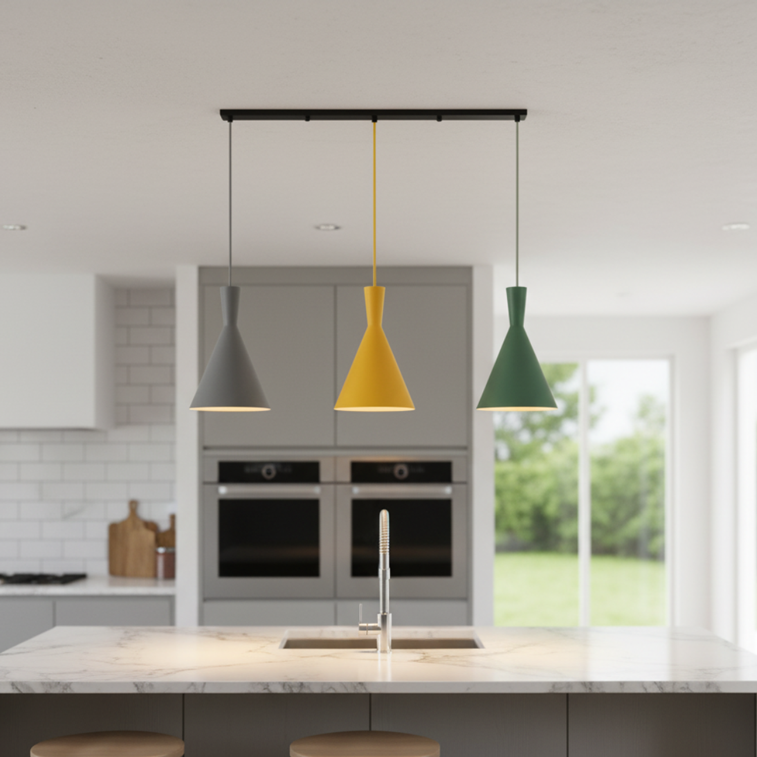 Lámpara Colgante de Colores   2