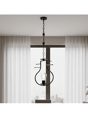 Lámpara Colgante Violín en Negro 