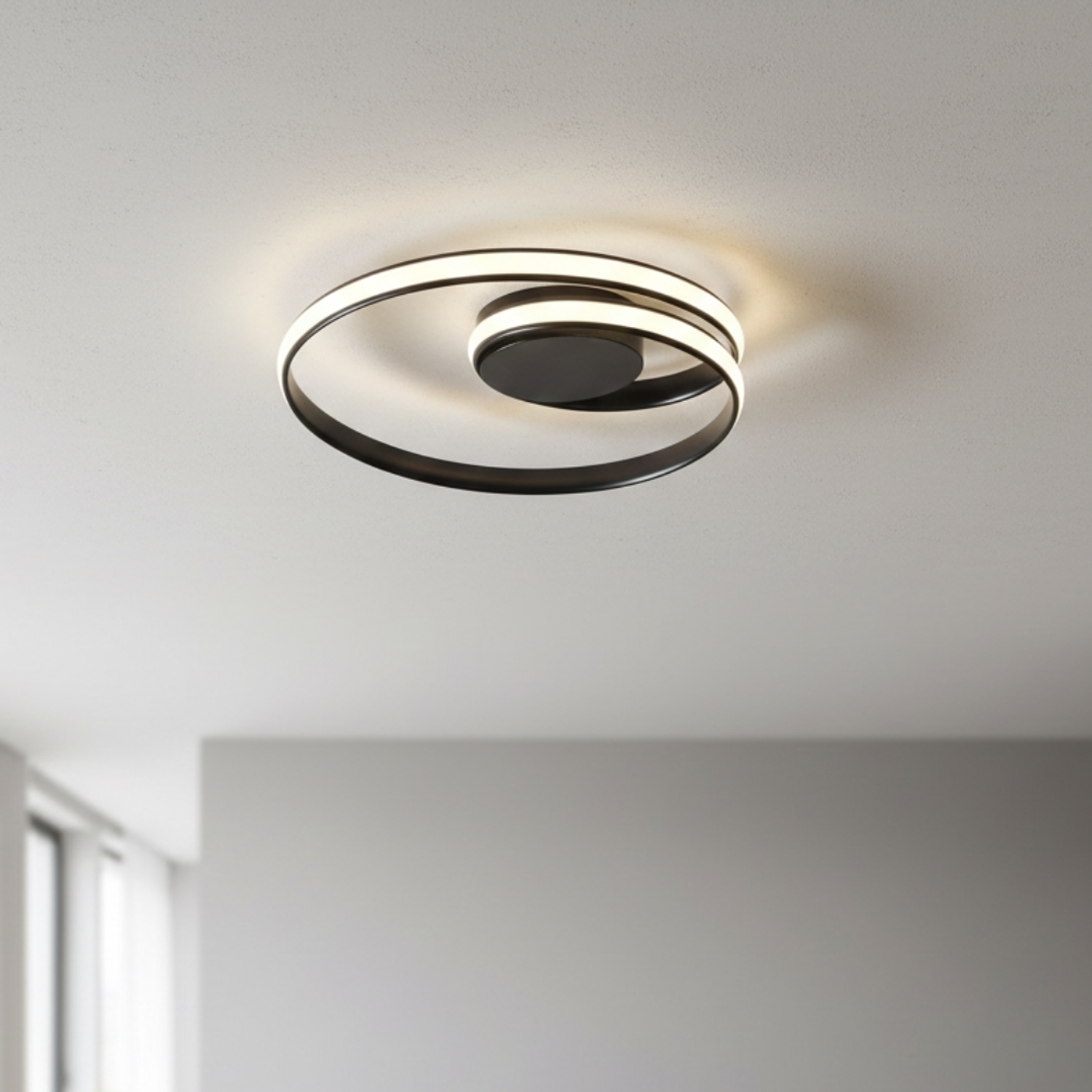 Lampara Colgante Led 40W Decorativa En Forma de Espiral 1