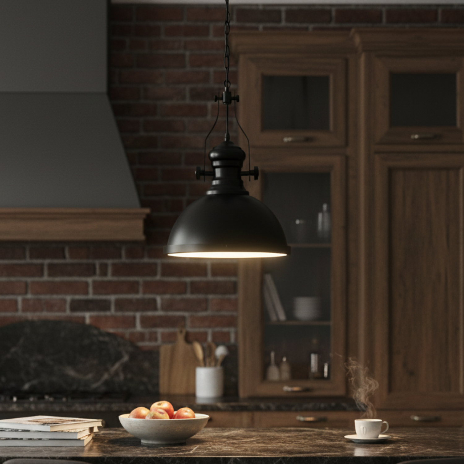 Lámpara Colgante Porta E27 Negro 4