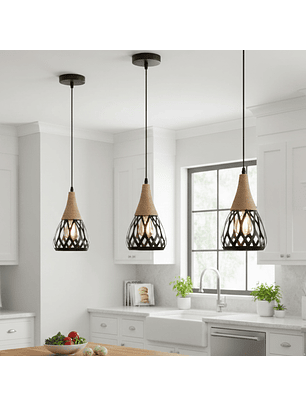 Lámpara Colgante Porta E27*1 Cáñamo