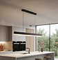Lámpara Led Lineal Colgante Negro 18w+18w - Miniatura 3