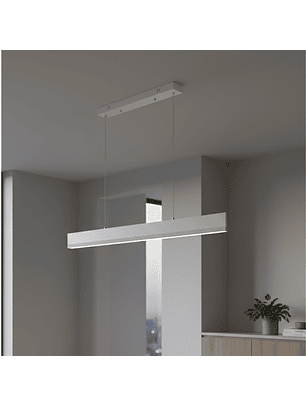 Lámpara LED Lineal Colgante Minimalista de Techo Blanca