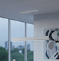 Lámpara LED Lineal Colgante Minimalista de Techo Blanca - Miniatura 2