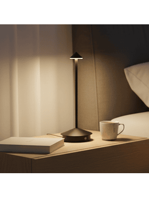 Lámpara de Mesa LED Inalámbrica Minimalista Apex Black