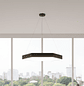 Lámpara Led Colgante Hexágono Negra Estilo Minimalista  - Miniatura 2