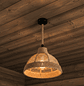 Lámpara Colgante de Cuerda de Cáñamo con Pantalla Acampanada - Miniatura 3