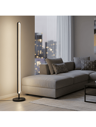 Lámpara de Pie Led Con Control Y Bluetooth 1300mm 104w