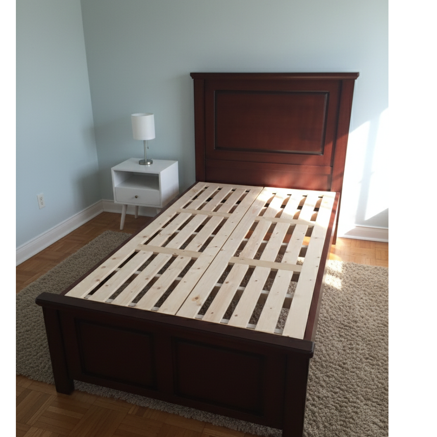 Cama Plaza y media  Individual Color Blanco  5