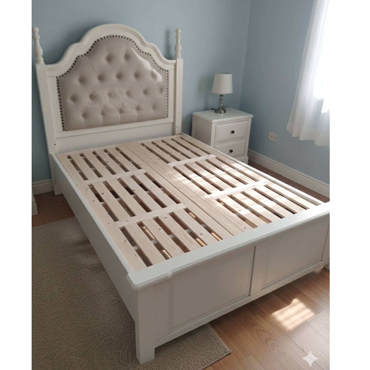 Cama Capitoné Plaza y Media  3