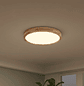 Lámpara Led Redondo 400mm Sobrepuesto Con Control Madera Clara 36w+36w - Miniatura 1