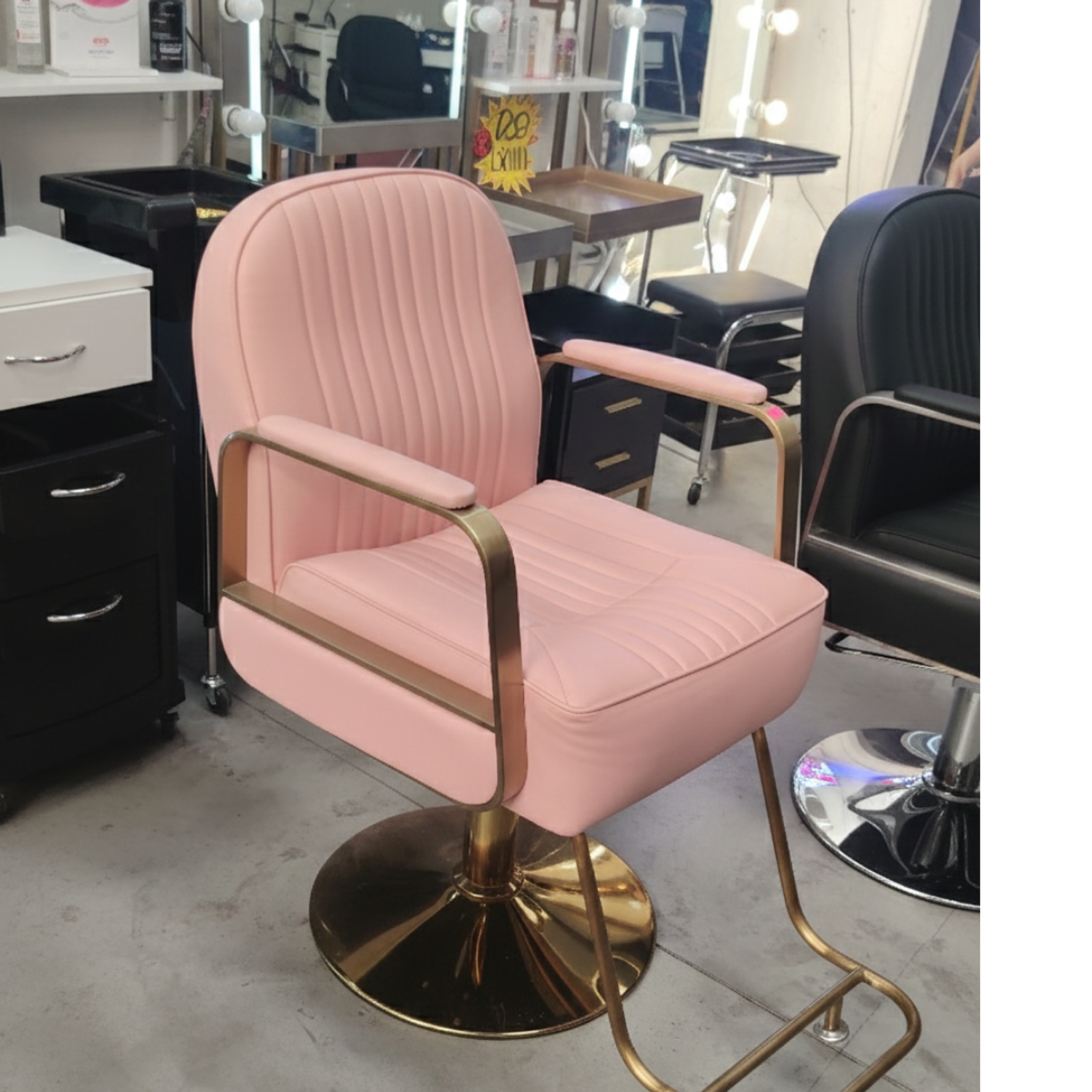 Sillon Peluqueria de Eco Cuero con Apoya Pies 4