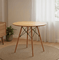 Mesa Eames Redonda de Madera 80 / 100 / 120 cm Diámetro - Miniatura 1