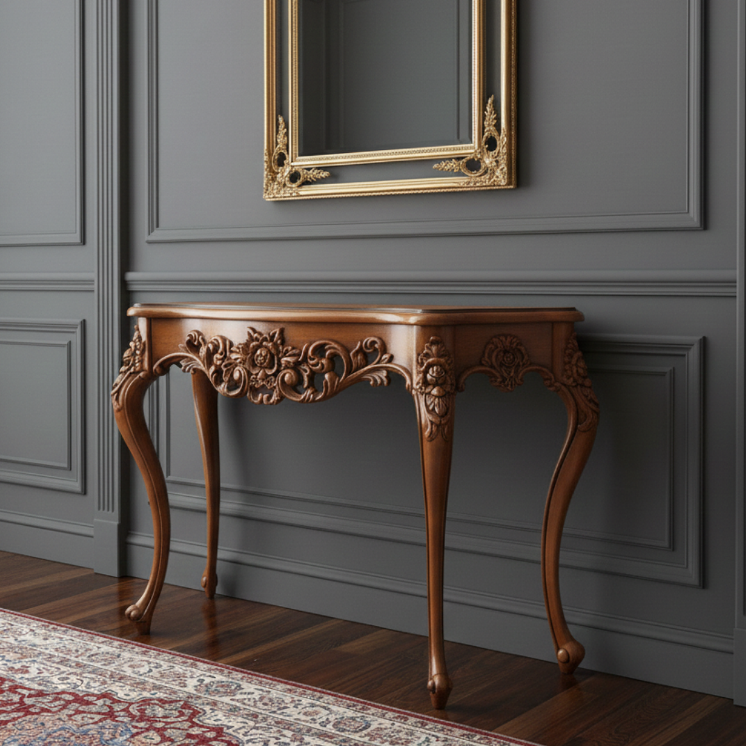 Mesas de Arrimo Clásicos con Tallado 2