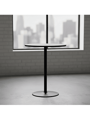 Mesa Alta de Bar Redonda Minimalista 