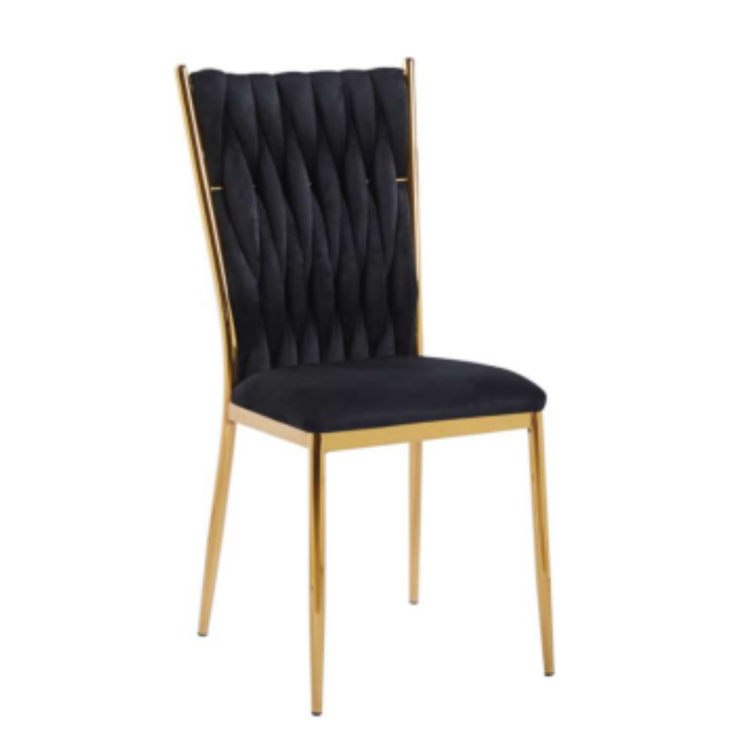 Silla King Velvet con Patas Doradas 8