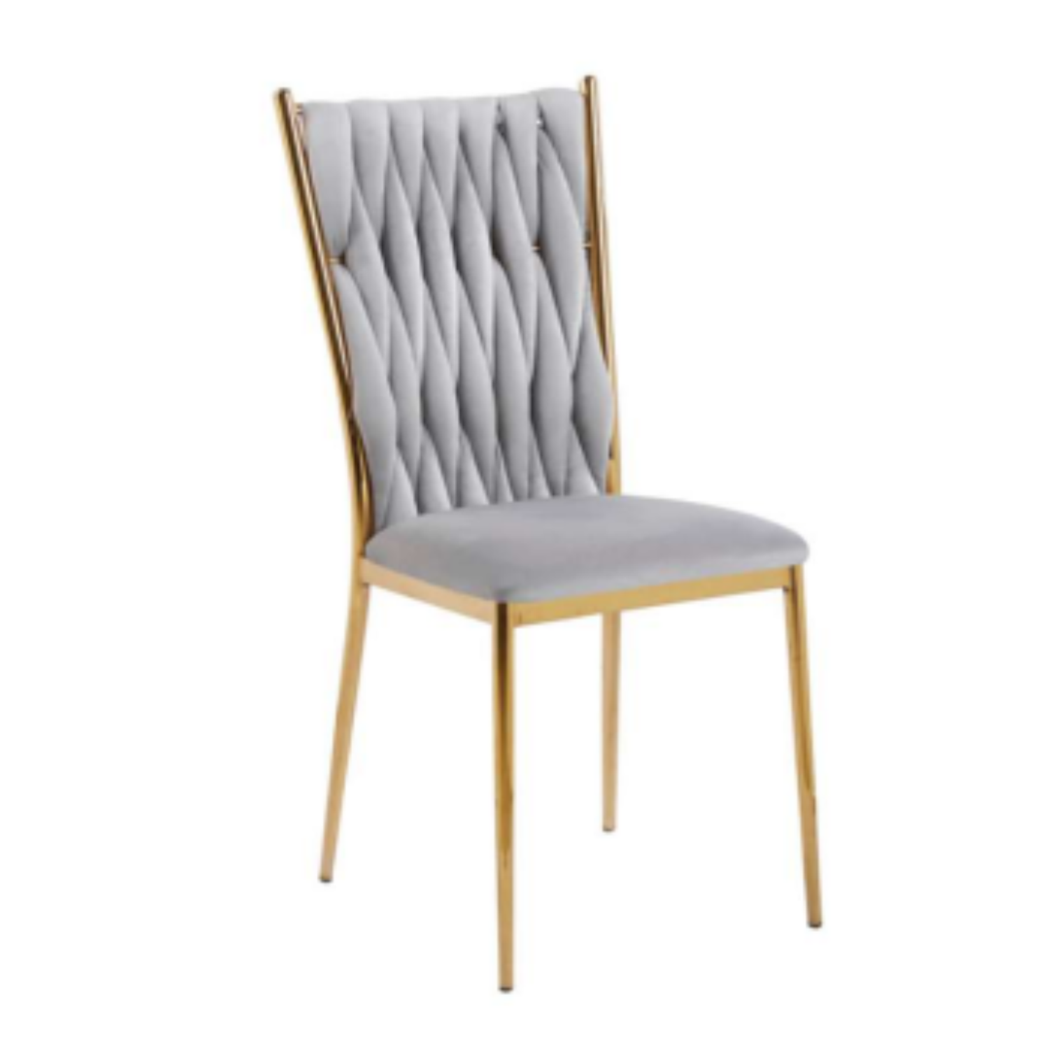 Silla King Velvet con Patas Doradas 2