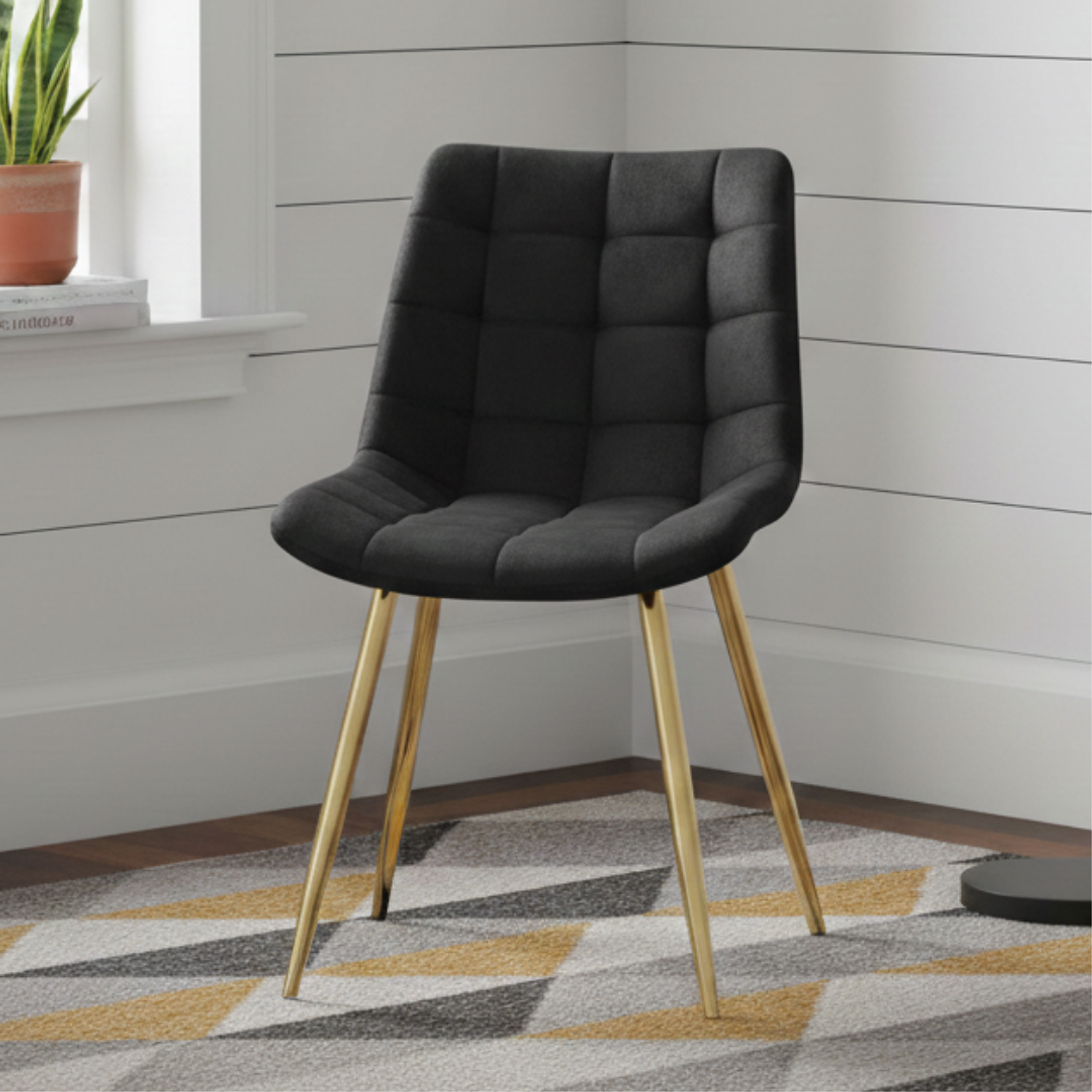 Silla Capitone Top Pata Dorada  5