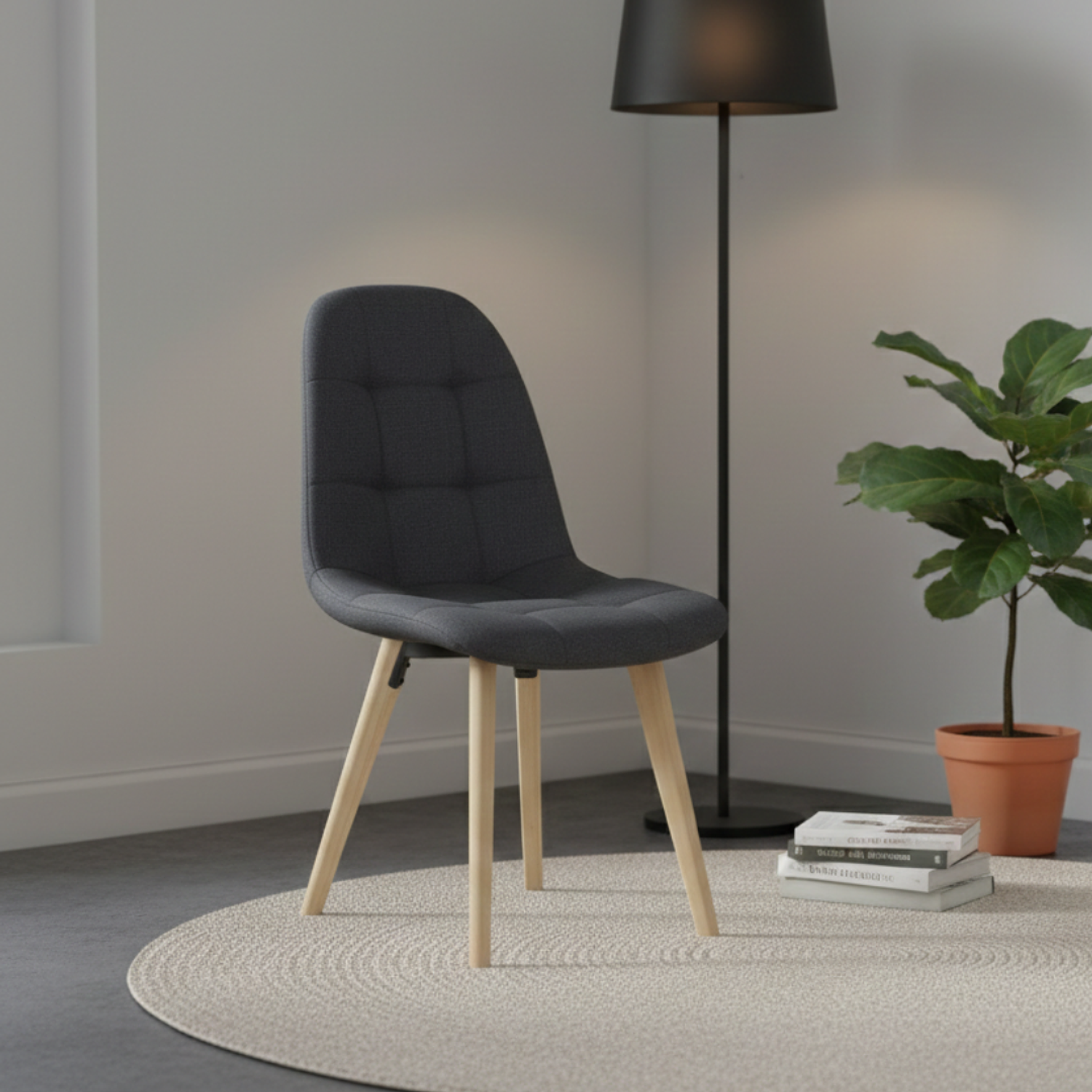 Silla Capitoné Lino 4