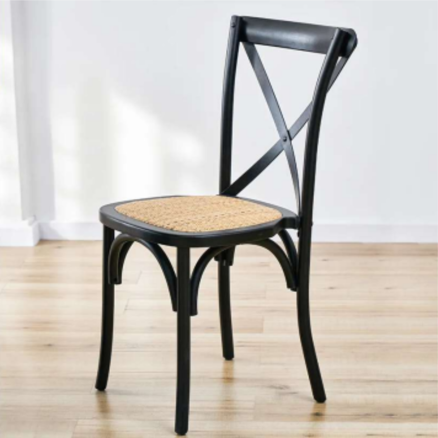 Silla Crossback Madera Negra 1