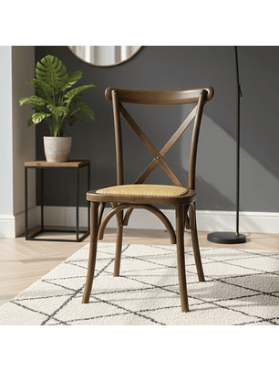 Silla Crossback Madera Walnut