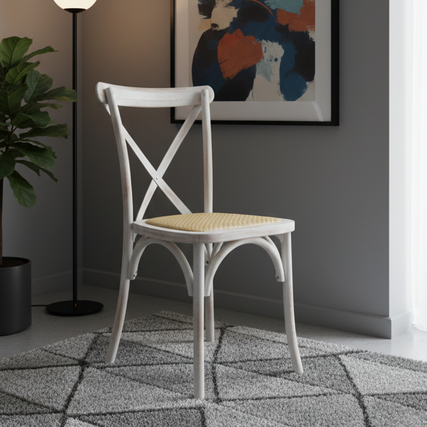 Silla Crossback Madera Antique 2