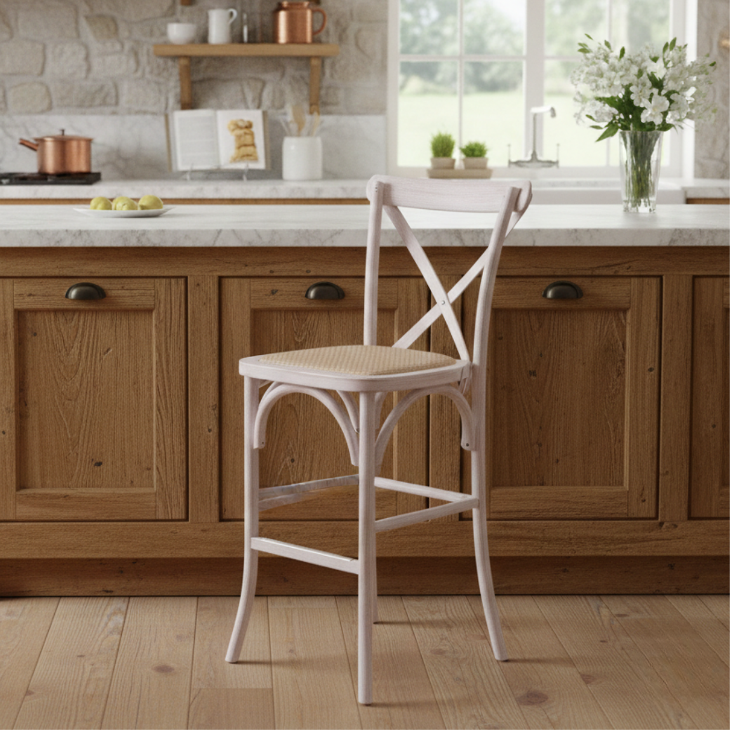 Taburete Bar Crossback Antique 1