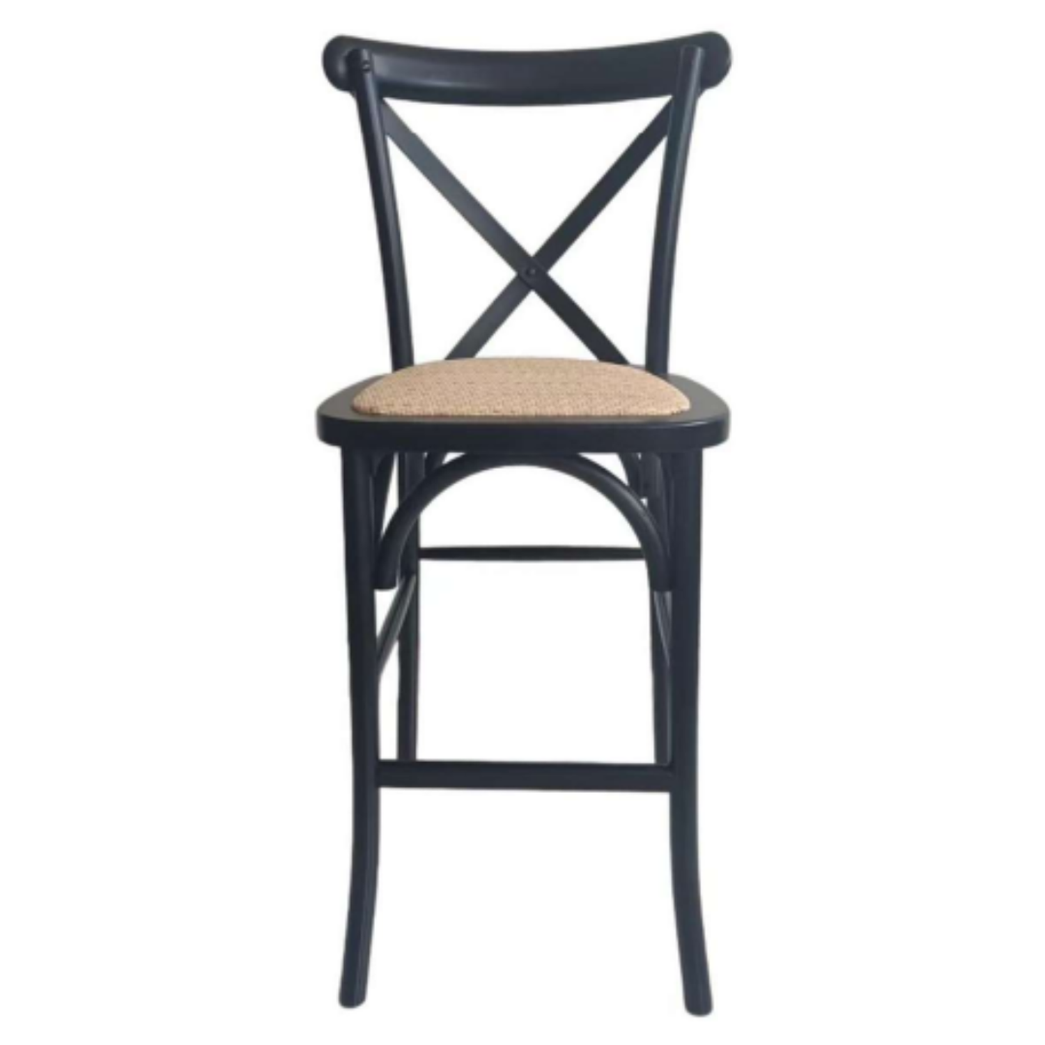 Taburete Bar Crossback Negro 4