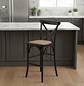 Taburete Bar Crossback Negro - Miniatura 1