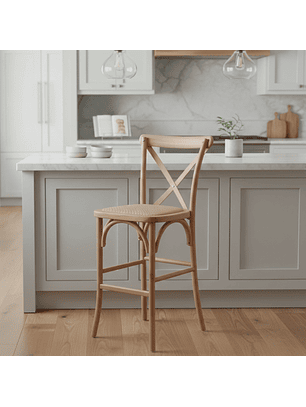 Taburete Bar Crossback Natural