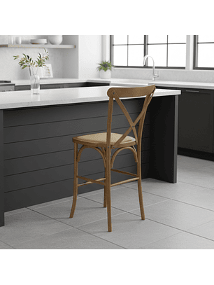 Taburete Bar Crossback Walnut