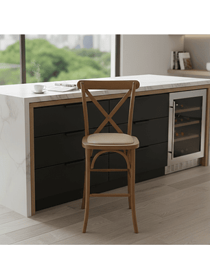 Taburete Bar Crossback Walnut