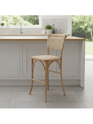 Taburete Bar Crossback Yute