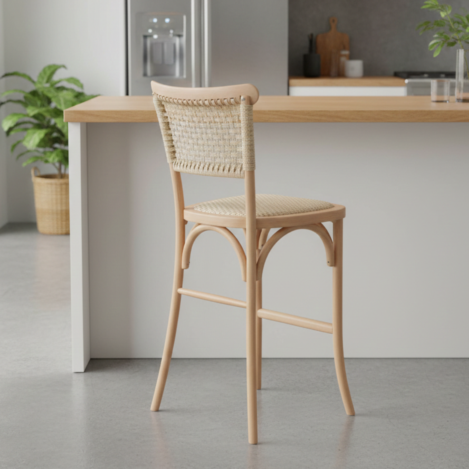 Taburete Bar Crossback Yute 2