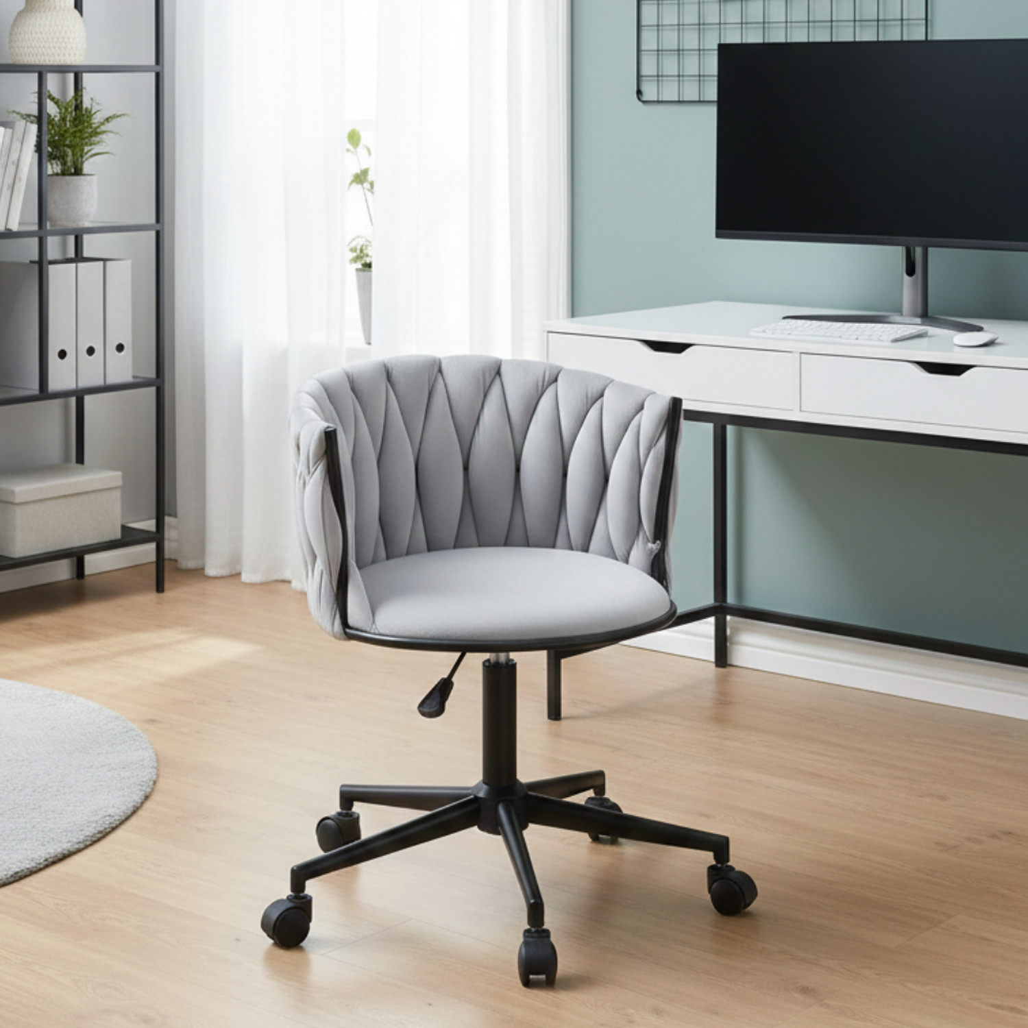 Silla Oficina King con Base Negra 1