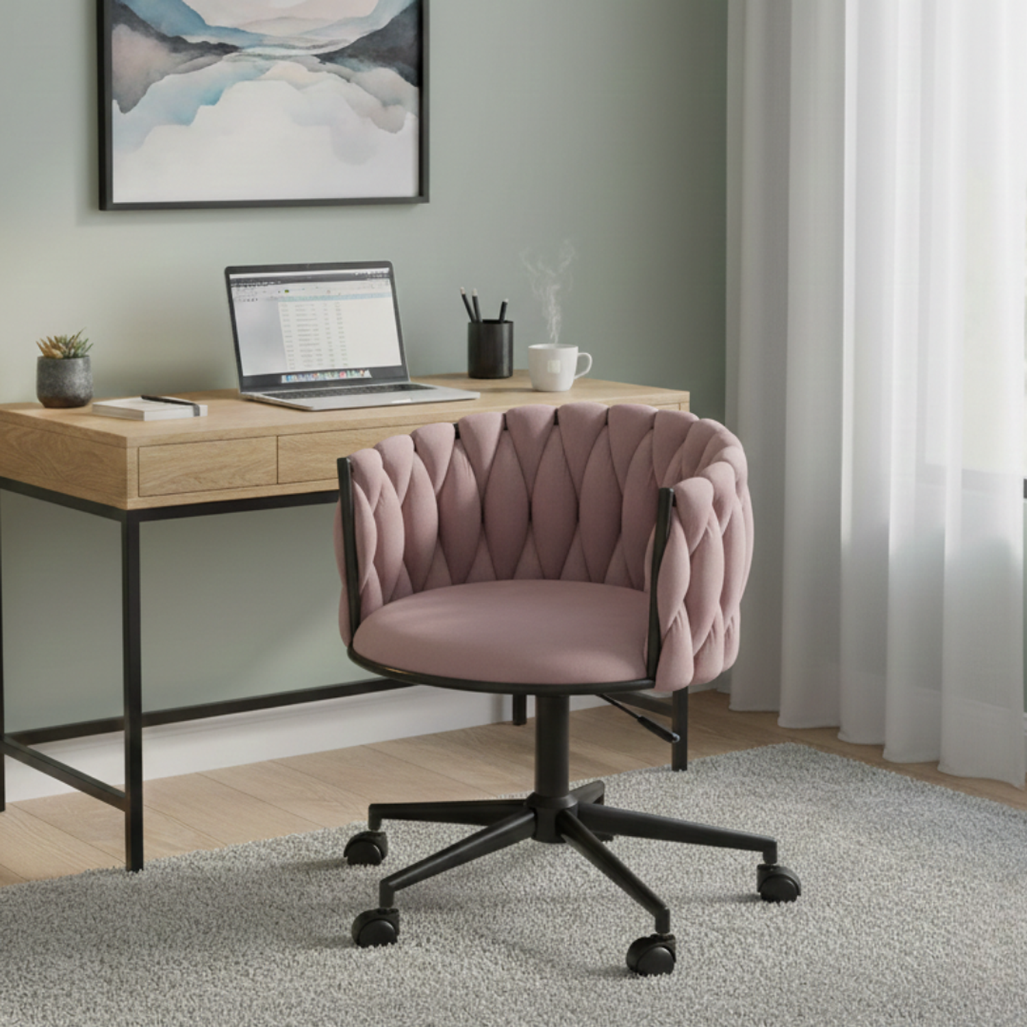 Silla Oficina King con Base Negra 5