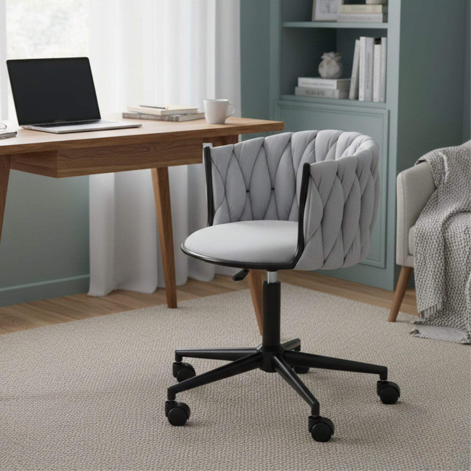 Silla Oficina King con Base Negra 2