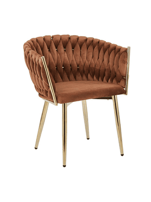 Poltrona Queen Curvo Trenza Café