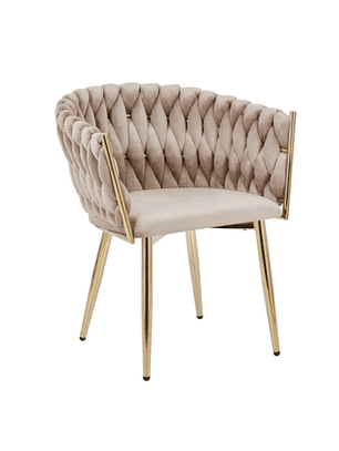 Poltrona Queen Curvo Trenza Beige