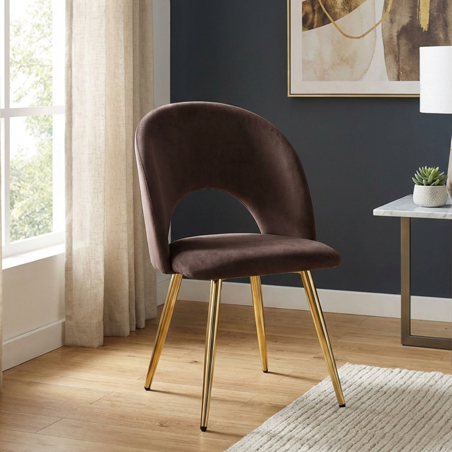 Silla Viena Patas Doradas 5