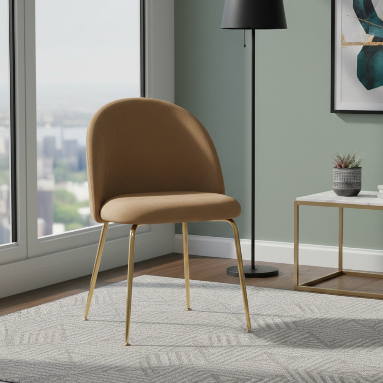 Silla Luxury Gold Patas Doradas 10