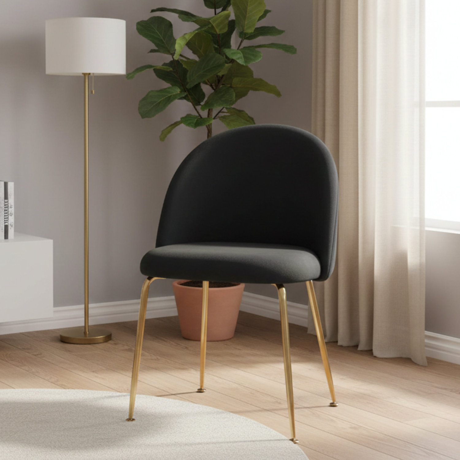 Silla Luxury Gold Patas Doradas 1