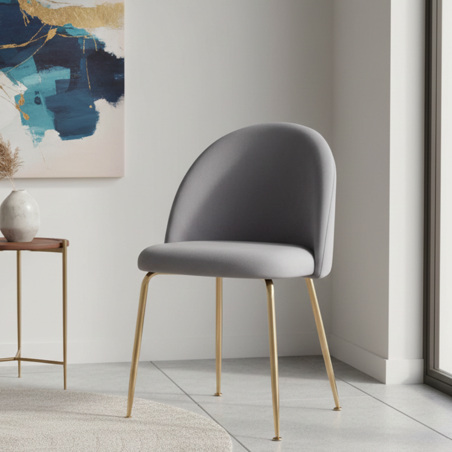 Silla Luxury Gold Patas Doradas 4