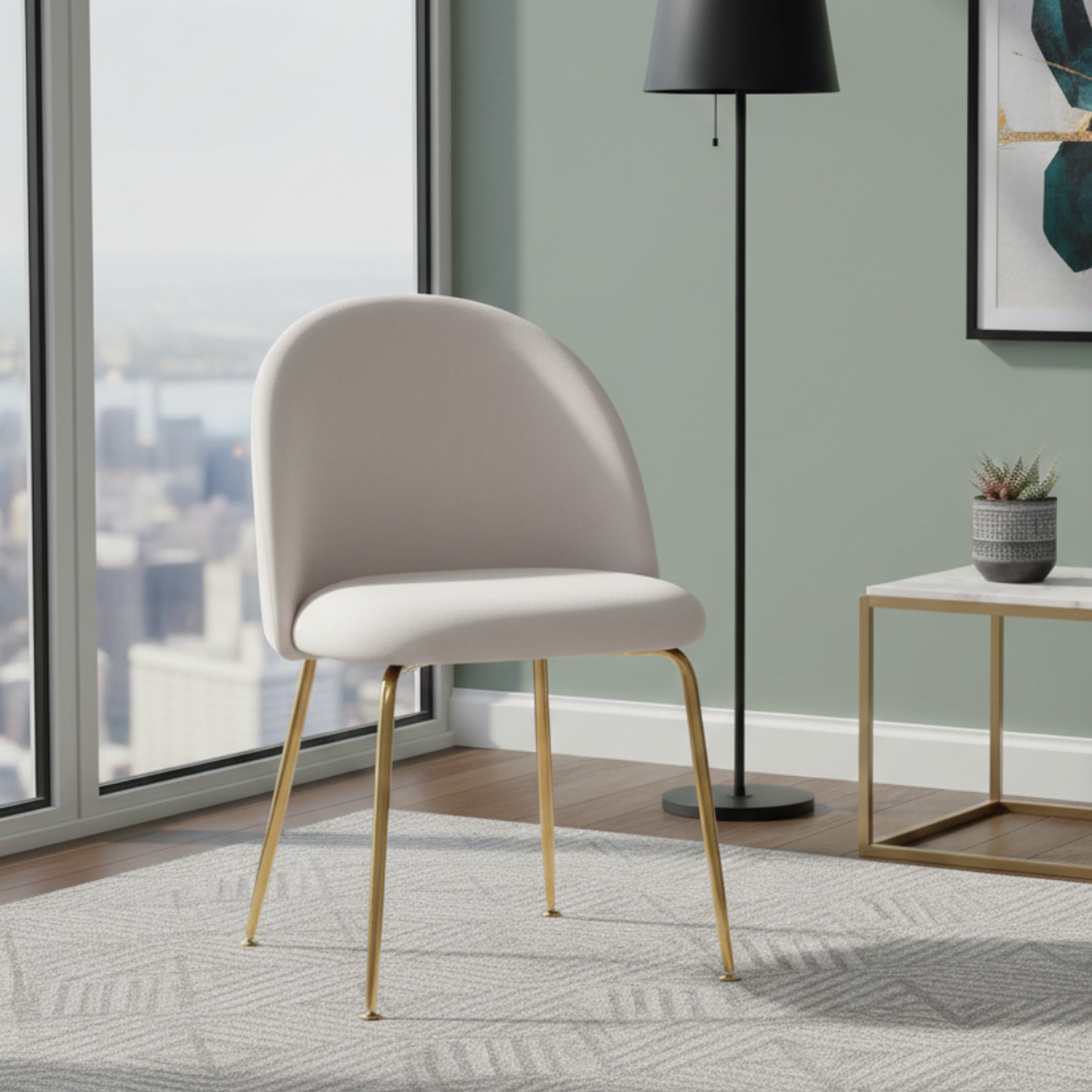 Silla Luxury Gold Patas Doradas 7