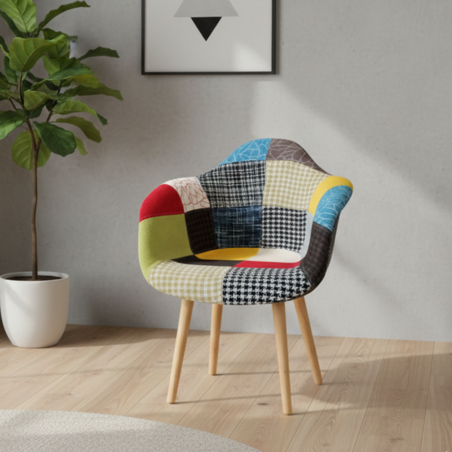 Poltrona o Sitial Eames Patchwork 7
