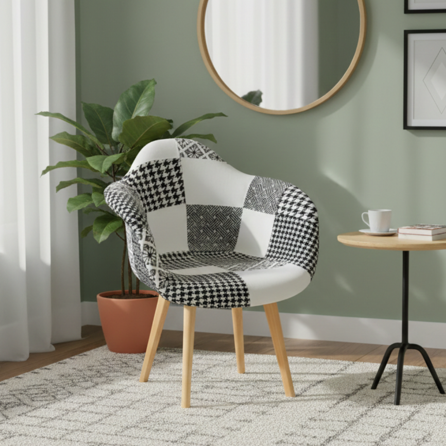 Poltrona o Sitial Eames Patchwork 1