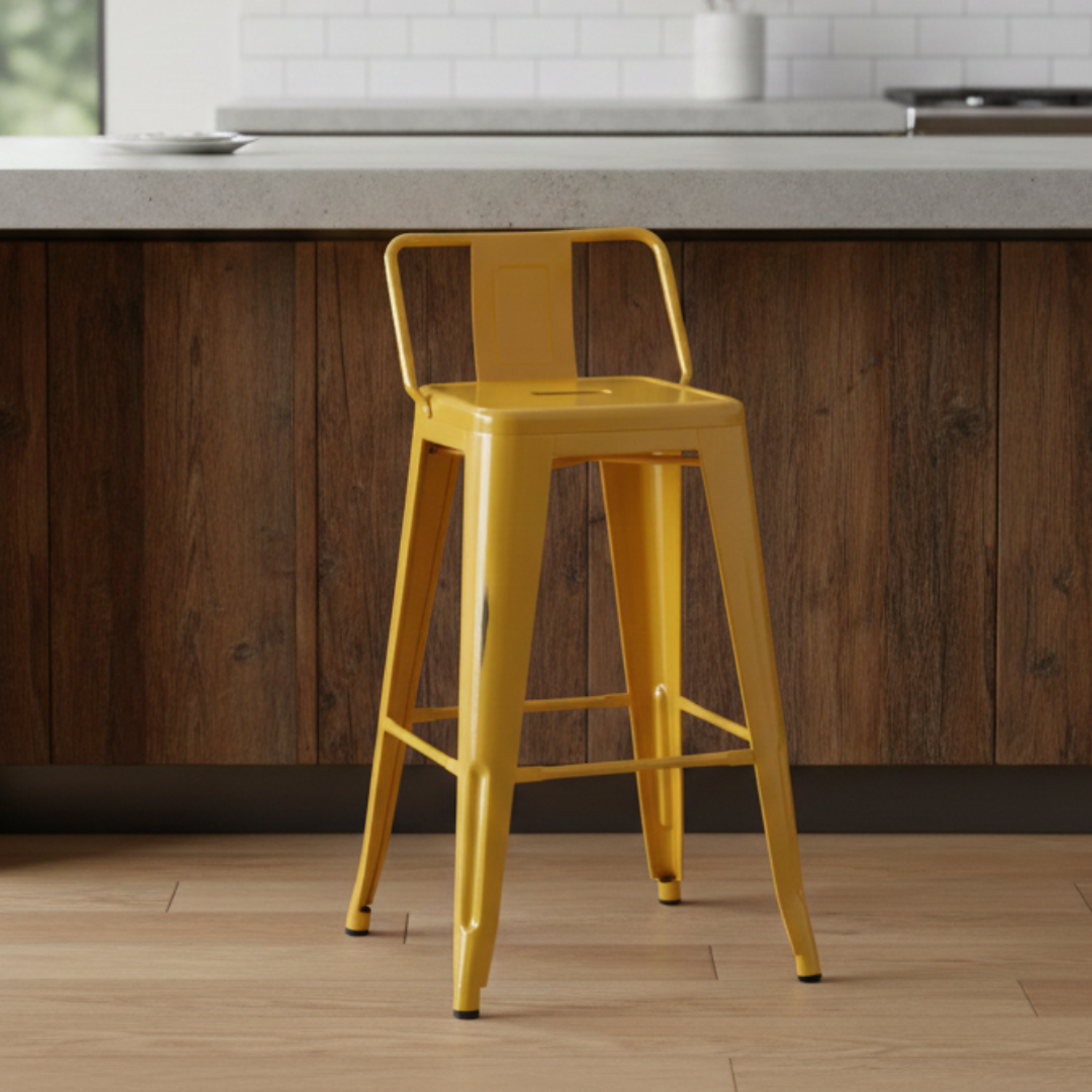 Taburete de Bar Tolix de Acero Alto 76cm 13