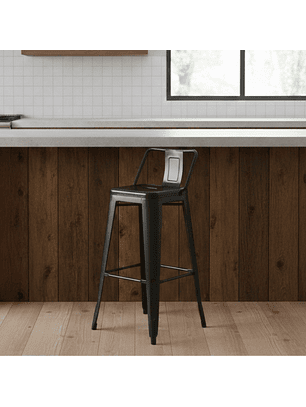 Taburete de Bar Tolix de Acero Alto 76cm